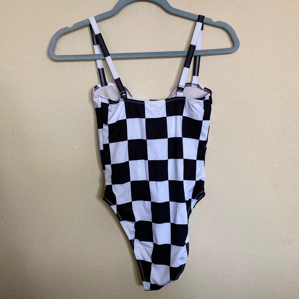 Re/Done X Solid & Striped Checkered One Piece Swi… - image 4